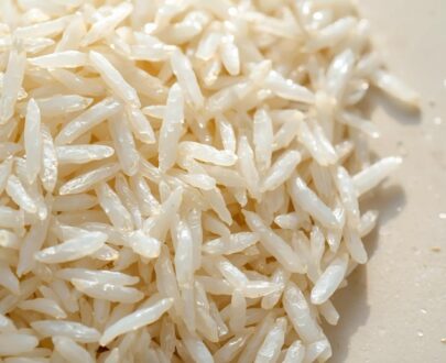 Premium basmati rice packed for halal grocery sale
